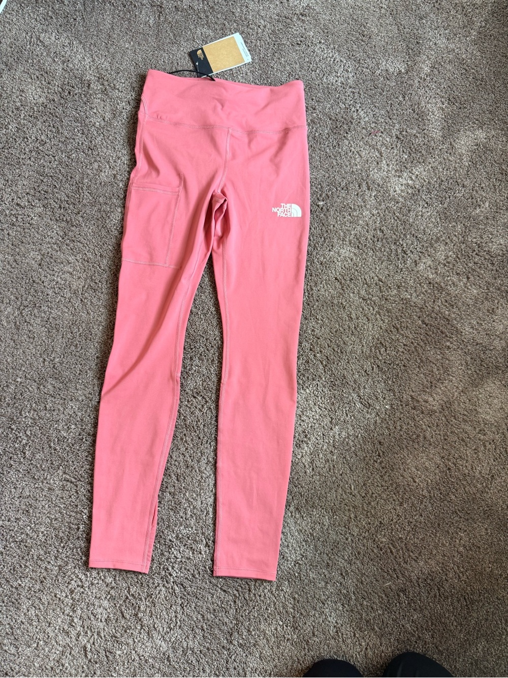 The North Face Coral Pink High-Waist Performance Leggings